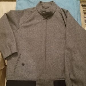 Mens Lands End Wool Barracuda Jacket